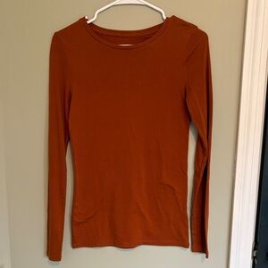a new day Women's Long Sleeve Top in Warm Rust
